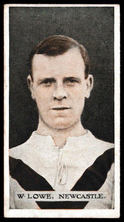 Wills (W.D. & H.O.) - 'Famous Footballers (Scissors)' (1914) - Card #46 - W. Lowe (Newcastle Utd) Wills (W.D. & H.O.) - 'Famous Footballers (Scissors)' (1914) - Card #46 - W. Lowe (Newcastle Utd)