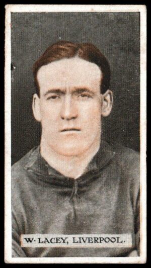 Wills (W.D. & H.O.) - 'Famous Footballers (Scissors)' (1914) - Card #8 - W. Lacey (Liverpool)