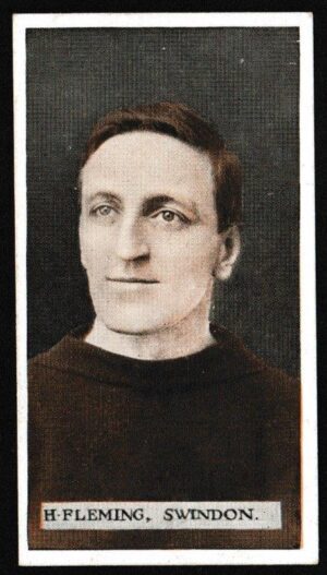 Wills (W.D. & H.O.) - 'Famous Footballers (Scissors)' (1914) - Card #9 - H. Fleming (Swindon)