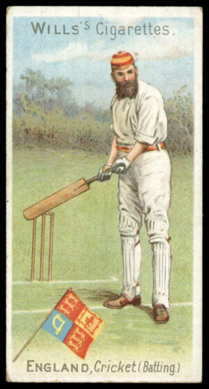 Wills - 'Sports of All Nations' (1900) - England - Cricket (Batting) **PSA2**