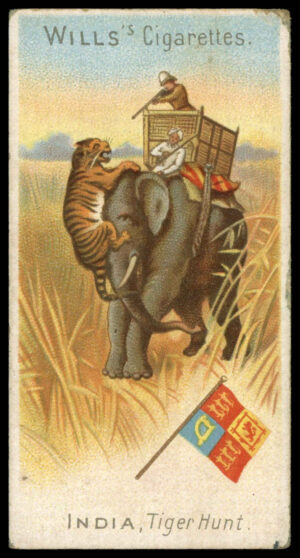 Wills - 'Sports of All Nations' (1900) - India - Tiger Hunt