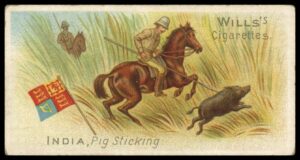 Wills - 'Sports of All Nations' (1900) - India - Pig Sticking