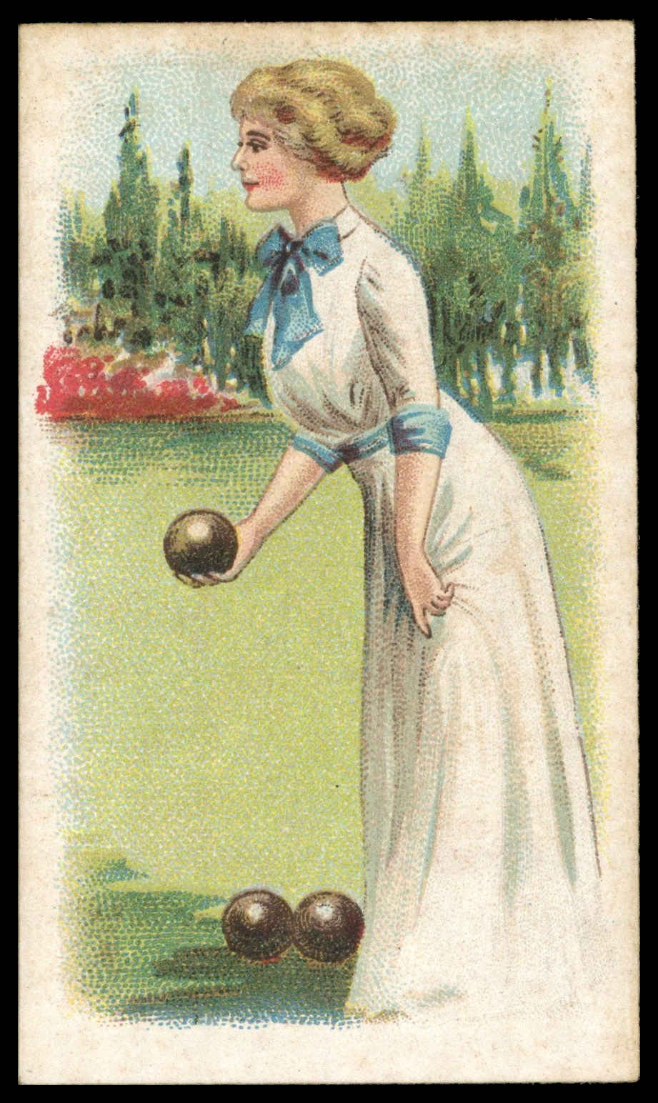 Wills Overseas - 'Sporting Girls' (1913) - Bowls Wills Overseas - 'Sporting Girls' (1913) - Bowls