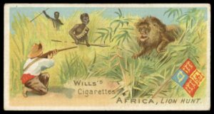 Wills - 'Sports of All Nations' (1900) - Africa - Lion Hunt