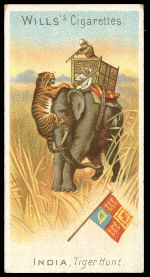 Wills - 'Sports of All Nations' (1900) - India - Tiger Hunt