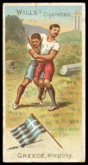 Wills - 'Sports of All Nations (Three Castles)' (1900) - Greece- Wrestling