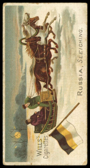 Wills - 'Sports of All Nations (Three Castles)' (1900) - Russia - Sleighing