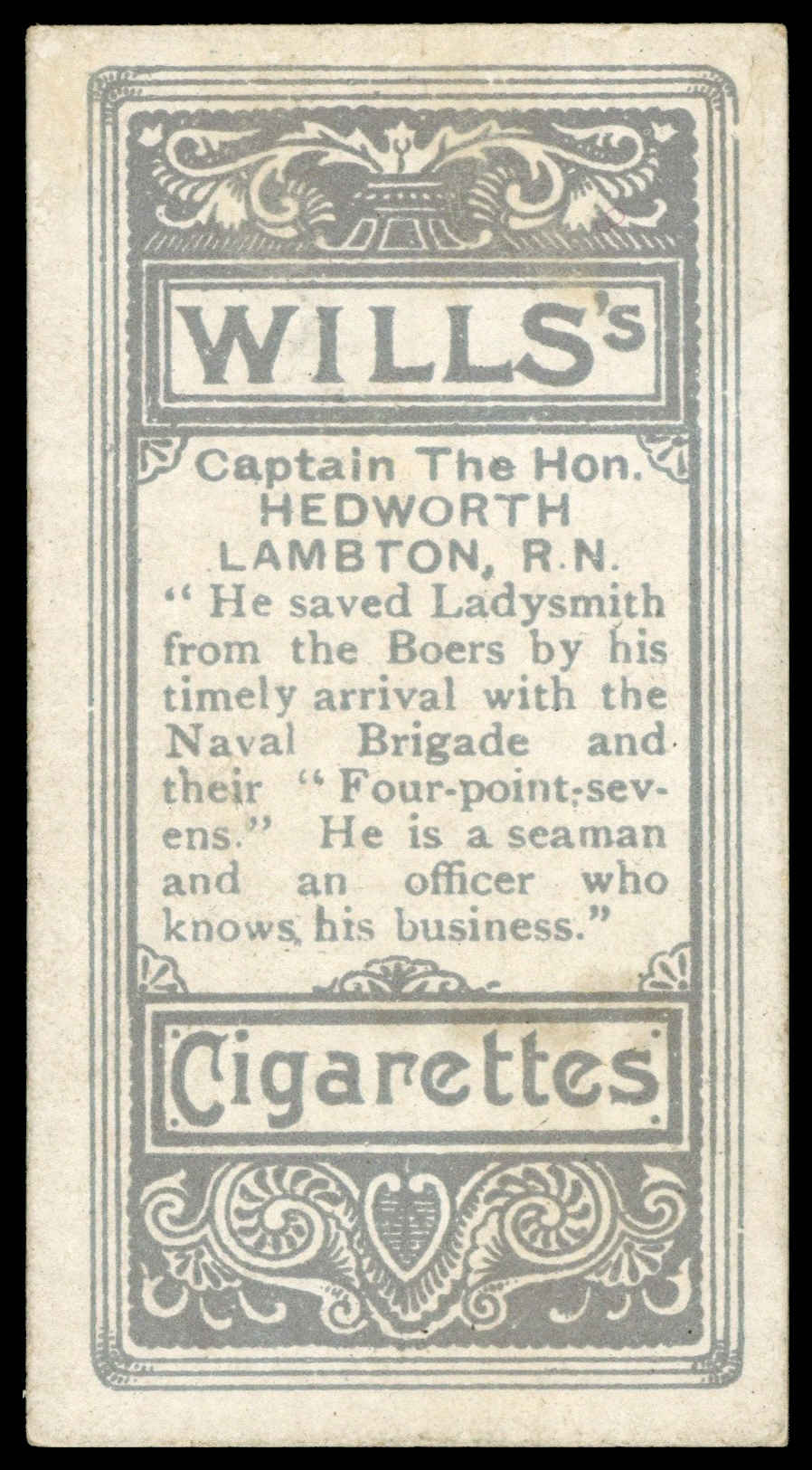 Wills - 'Vanity Fair (S2)' (1902) - Capt. Hedworth Lambton Wills - 'Vanity Fair (S2)' (1902) - Capt. Hedworth Lambton