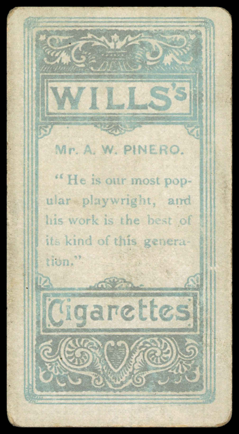 Wills - 'Vanity Fair (S2)' (1902) - Mr. A.W. Pinerd Wills - 'Vanity Fair (S2)' (1902) - Mr. A.W. Pinerd