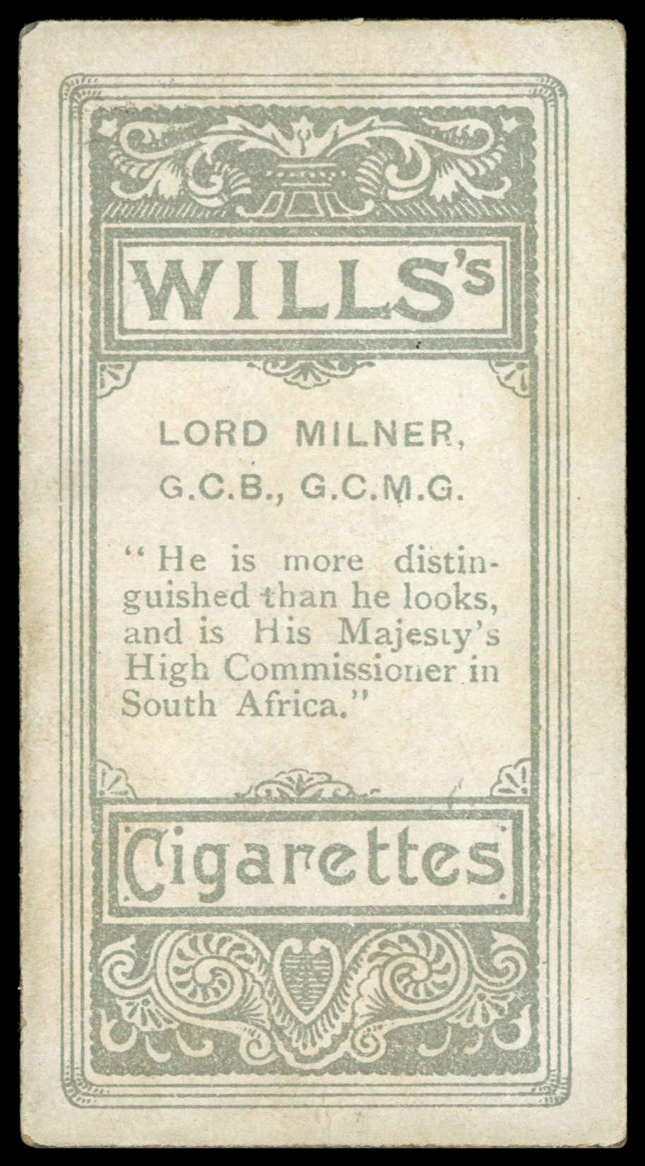 Wills - 'Vanity Fair (Unn)' (1902) - Lord Milner Wills - 'Vanity Fair (Unn)' (1902) - Lord Milner