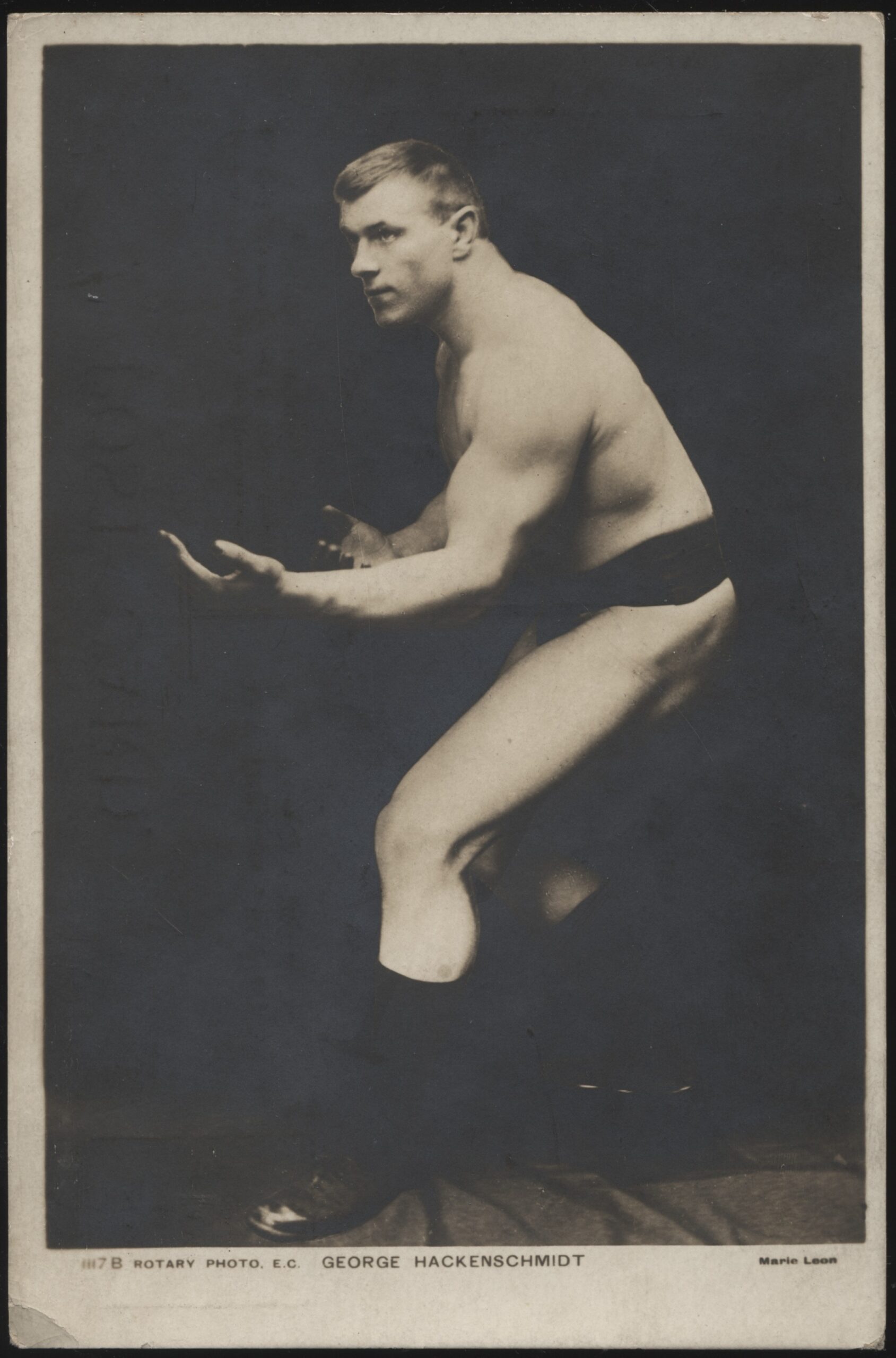 Rotary - 'George Hackenschmidt Wrestling #1117B' (1904) - Unused Postcard Rotary - 'George Hackenschmidt Wrestling #1117B' (1904) - Unused Postcard