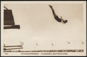 Amsterdam Olympics - 'Olympic Springboard Diving - Plumanns' (1928) - Unused Postcard