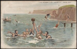 Faulkner - 'Water Polo G D Rowlandson' (1908) - Used Postcard