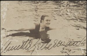 Real Photo - 'Annette Kellerman Australian Swimmer and Film Star' (c1908) - Unused Postcard