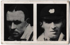 Young Britain - 'Favourite Cricketers' (1922) - Card #15&16 - Carr & Gunn