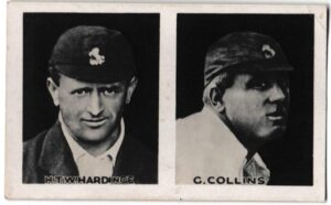 Young Britain - 'Favourite Cricketers' (1922) - Card #27&28 - Hardinge & Collins